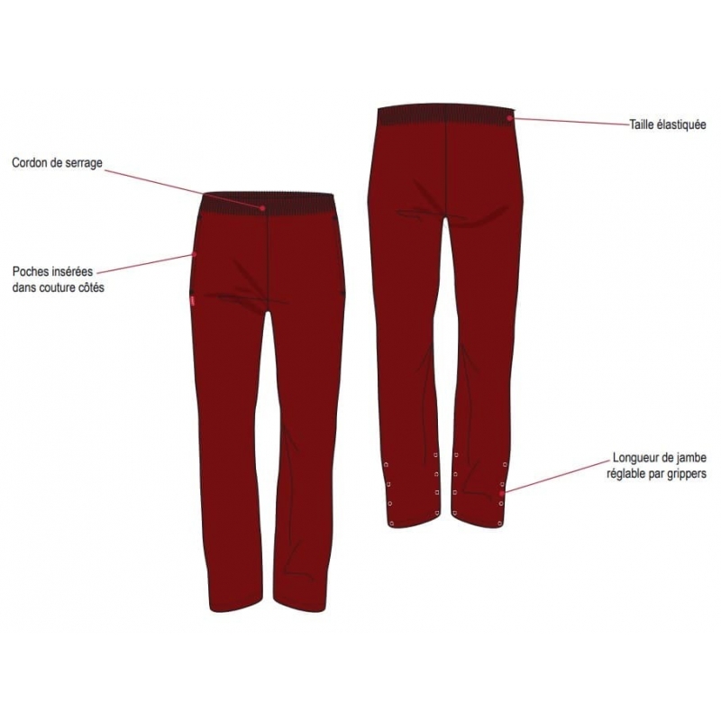 Pantalon de Cuisine Unisexe Reglisse Lafont