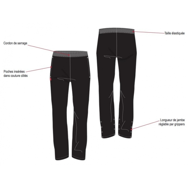 Pantalon de Cuisine Unisexe Reglisse Lafont