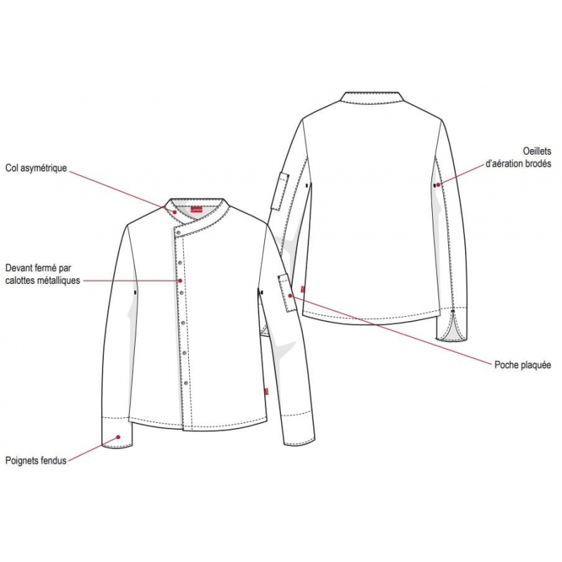 Veste de Cuisine Homme Moutarde Lafont