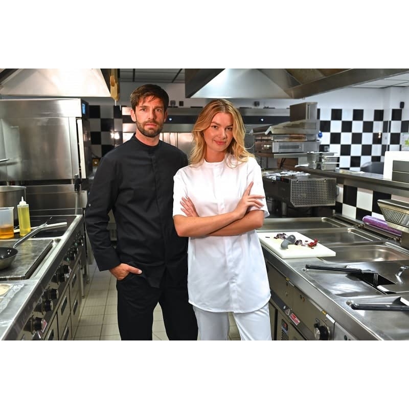 Veste de cuisine respirante Macaron manches longues SNV