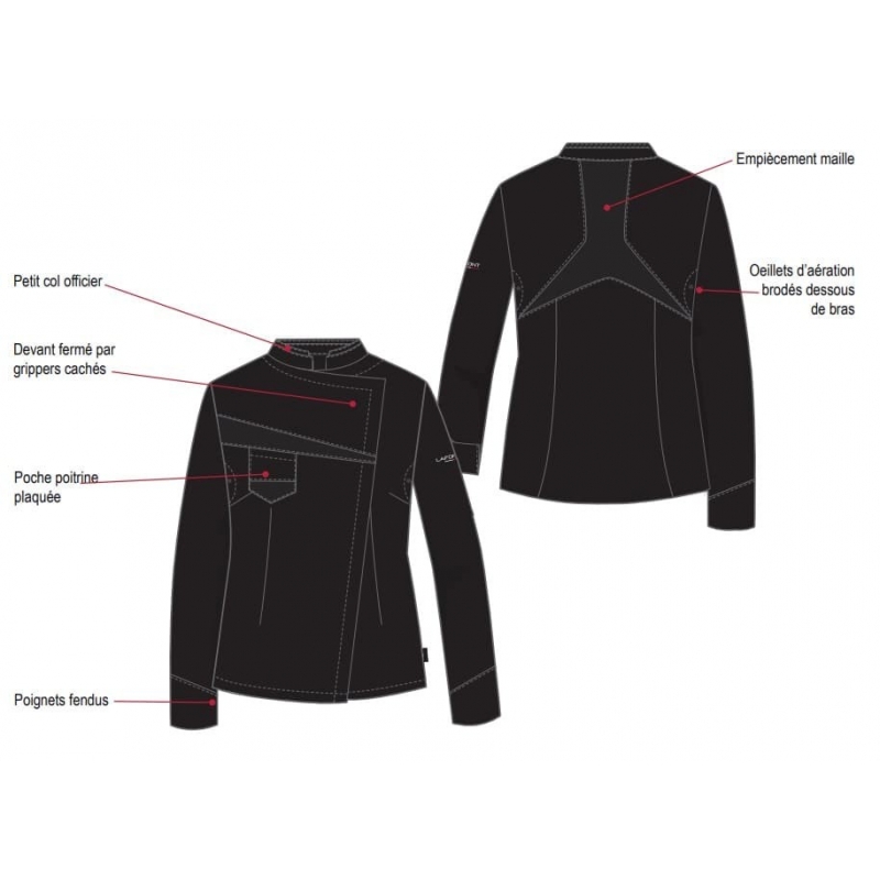 Veste de Cuisine Femme Nutmeg Lafont