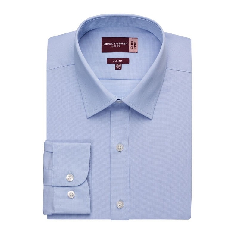 Chemise coton stretch coupe slim Pisa Brook Taverner