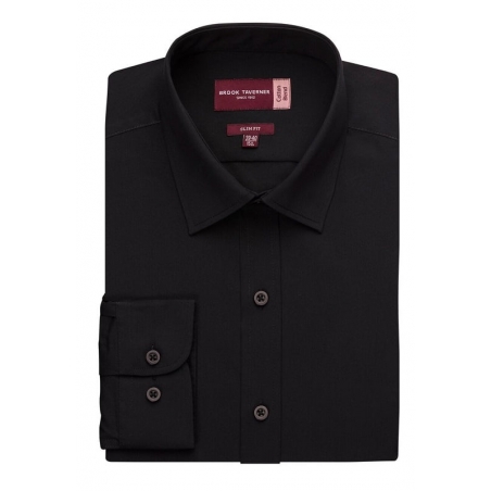 Chemise coton stretch coupe slim Pisa Brook Taverner