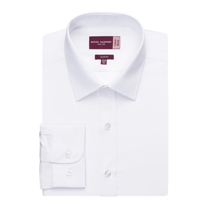 Chemise coton stretch coupe slim Pisa Brook Taverner