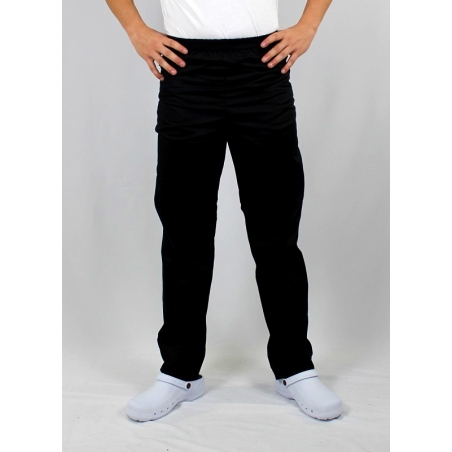 Pantalon de Cuisine Homme Major Noir LMA