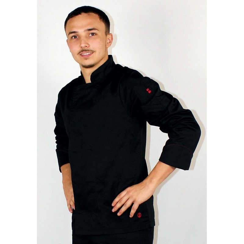 Veste de Cuisine Homme Passoire Noir LMA