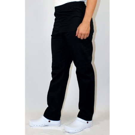 Pantalon de Cuisine Homme Major Noir LMA