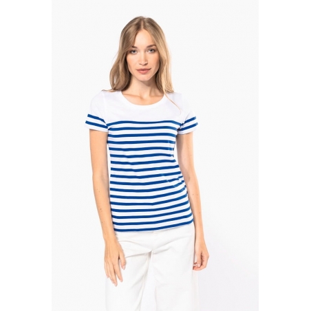 T-shirt marinière manches courtes Femme K3034 Kariban T-shirt marinière manches courtes Femme K3034 Kariban