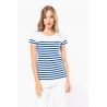T-shirt marinière manches courtes Femme K3034 Kariban T-shirt marinière manches courtes Femme K3034 Kariban