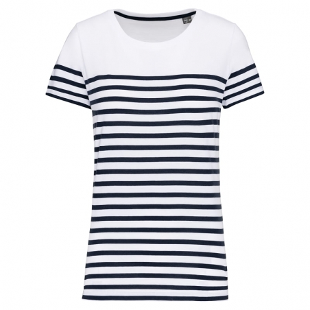 T-shirt marinière manches courtes Femme K3034 Kariban T-shirt marinière manches courtes Femme K3034 Kariban