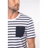 T-shirt marinière avec poches Homme K378 Kariban T-shirt marinière avec poches Homme K378 Kariban
