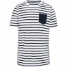 T-shirt marinière avec poches Homme K378 Kariban T-shirt marinière avec poches Homme K378 Kariban