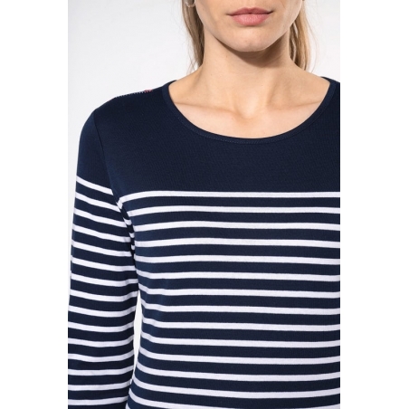 T-shirt marinière manches longues Femme K386 Kariban