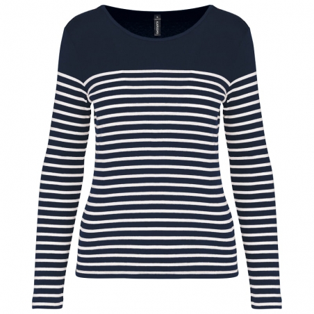 T-shirt marinière manches longues Femme K386 Kariban
