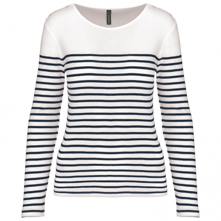 T-shirt marinière manches longues Femme K386 Kariban