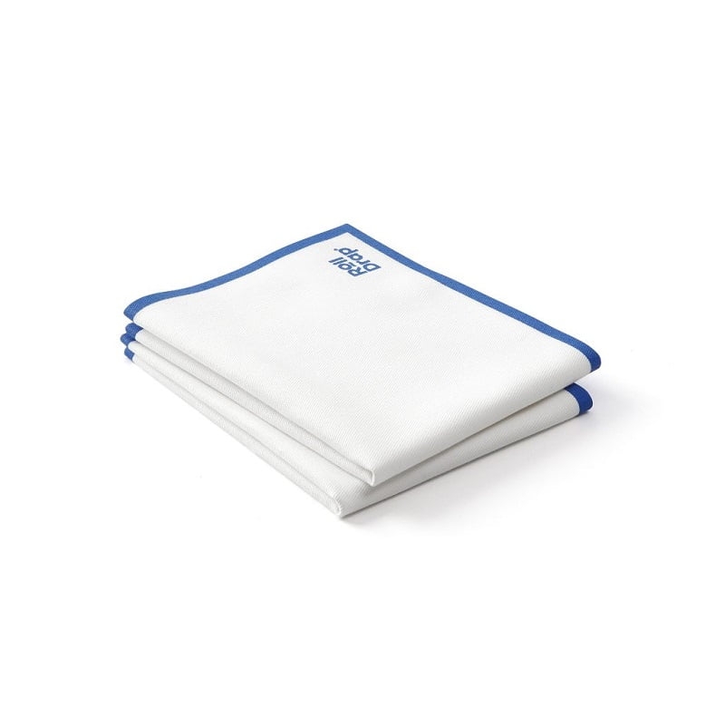 Rouleau de 10 torchons multi-usage liseré bleu Roll Drap