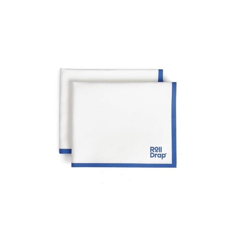 Rouleau de 10 torchons multi-usage liseré bleu Roll Drap