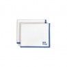 Rouleau de 10 torchons multi-usage liseré bleu Roll Drap Rouleau de 10 torchons multi-usage liseré bleu Roll Drap