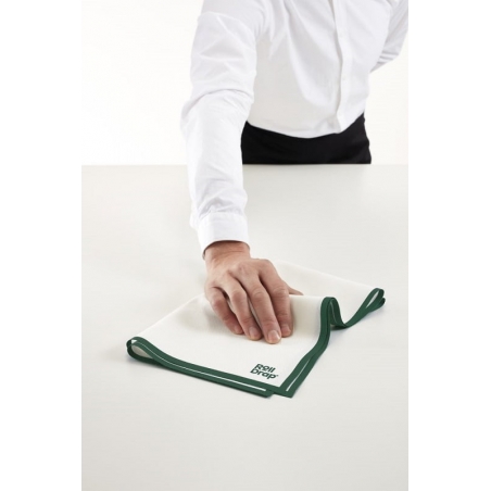 Rouleau de 10 torchons multi-usage liseré vert Roll Drap Rouleau de 10 torchons multi-usage liseré vert Roll Drap