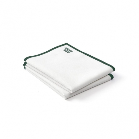 Rouleau de 10 torchons multi-usage liseré vert Roll Drap Rouleau de 10 torchons multi-usage liseré vert Roll Drap