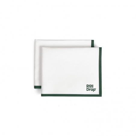 Rouleau de 10 torchons multi-usage liseré vert Roll Drap Rouleau de 10 torchons multi-usage liseré vert Roll Drap