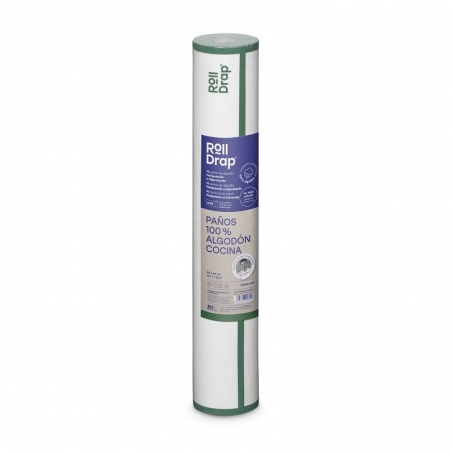 Rouleau de 10 torchons multi-usage liseré vert Roll Drap Rouleau de 10 torchons multi-usage liseré vert Roll Drap