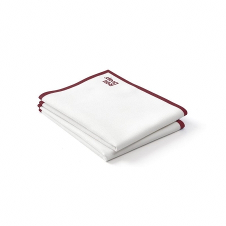Rouleau de 10 torchons multi-usage liseré rouge Roll Drap Rouleau de 10 torchons multi-usage liseré rouge Roll Drap
