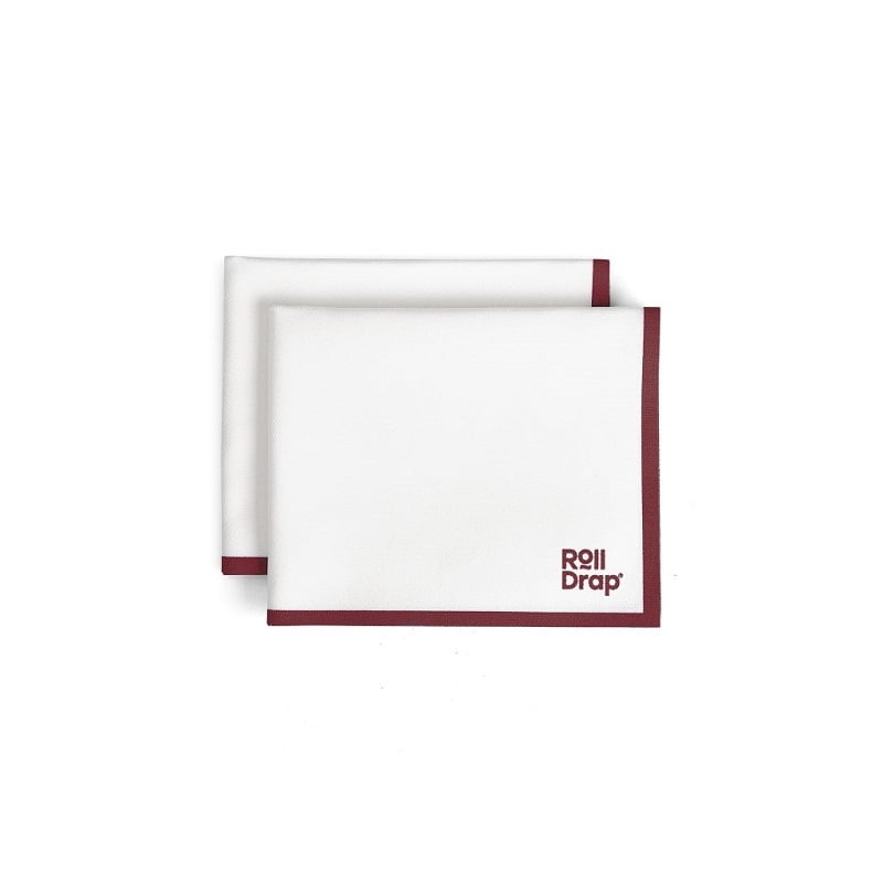 Rouleau de 10 torchons multi-usage liseré rouge Roll Drap