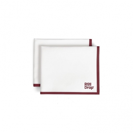 Rouleau de 10 torchons multi-usage liseré rouge Roll Drap Rouleau de 10 torchons multi-usage liseré rouge Roll Drap