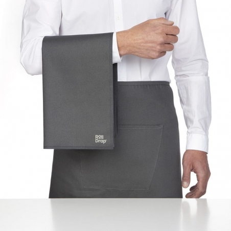 Rouleau de 10 torchons de service gris anthracite Roll Drap