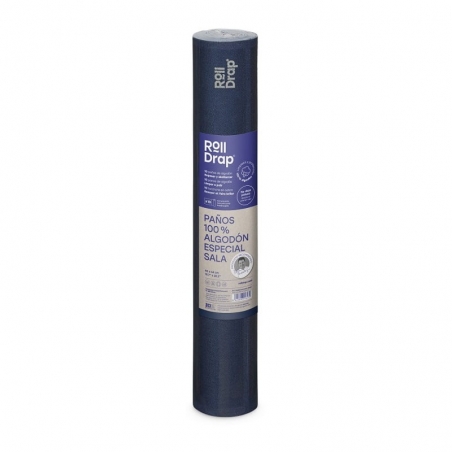 Rouleau de 10 torchons de service bleu petrole Roll Drap Rouleau de 10 torchons de service bleu petrole Roll Drap