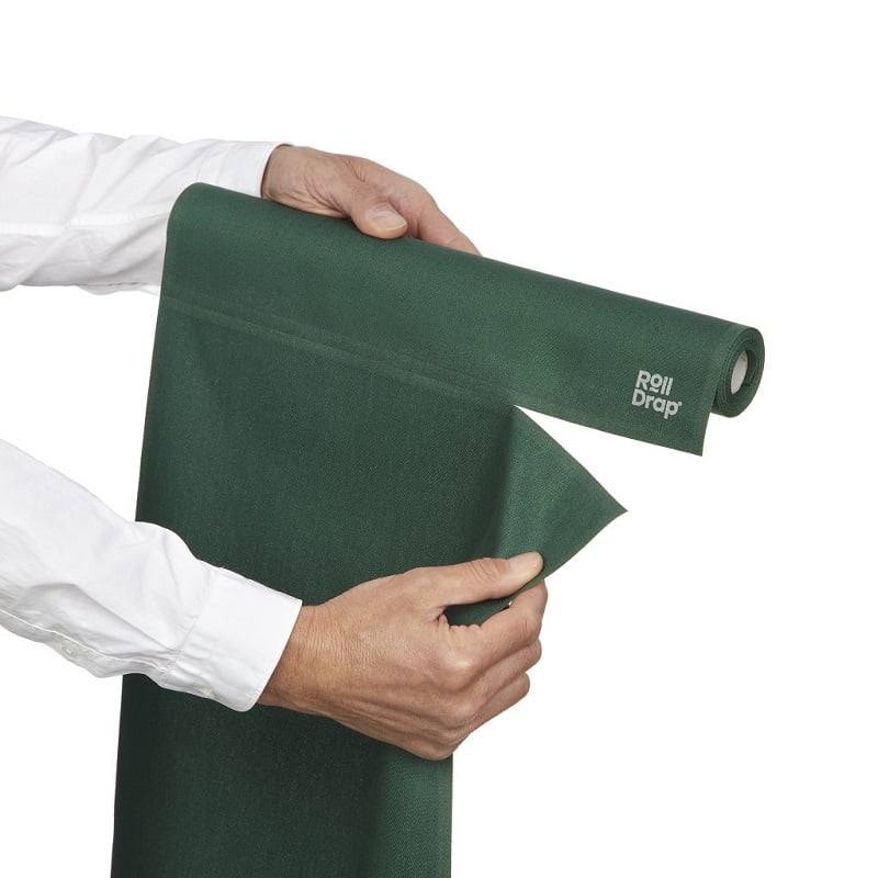 Rouleau de 10 torchons de service vert Roll Drap