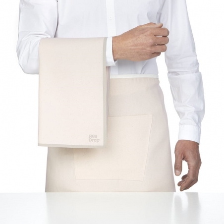 Rouleau de 10 torchons de service ecru Roll Drap