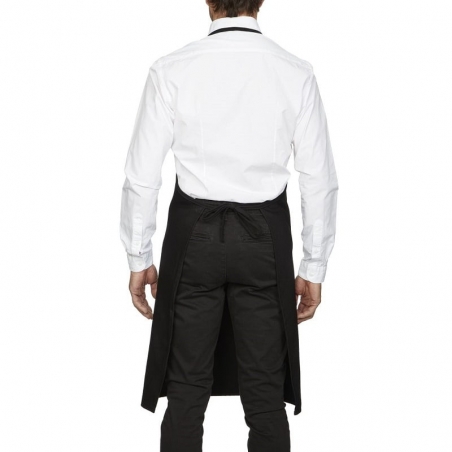 Tablier de cuisine avec bavette et poche noir Roll Drap Tablier de cuisine avec bavette et poche noir Roll Drap