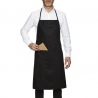 Tablier de cuisine avec bavette et poche noir Roll Drap Tablier de cuisine avec bavette et poche noir Roll Drap