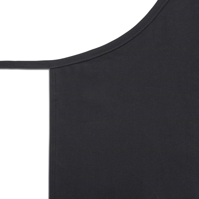 Tablier de cuisine avec bavette et poche noir Roll Drap