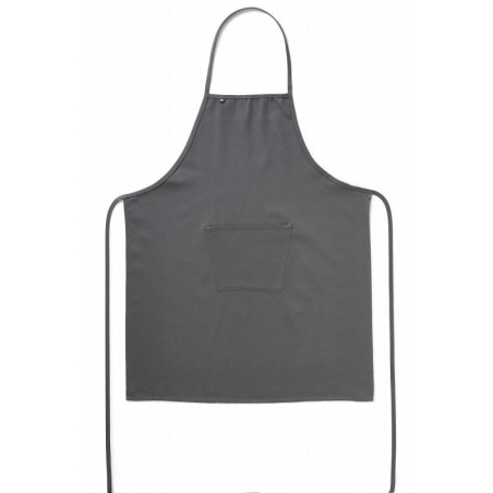 Tablier de cuisine avec bavette et poche gris anthracite Roll Drap Tablier de cuisine avec bavette et poche gris anthracite Roll Drap