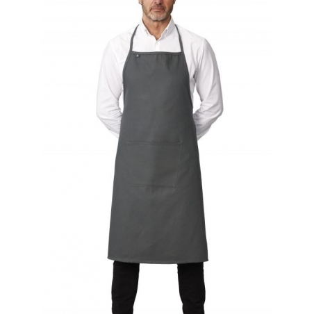 Tablier de cuisine avec bavette et poche gris anthracite Roll Drap Tablier de cuisine avec bavette et poche gris anthracite Roll Drap