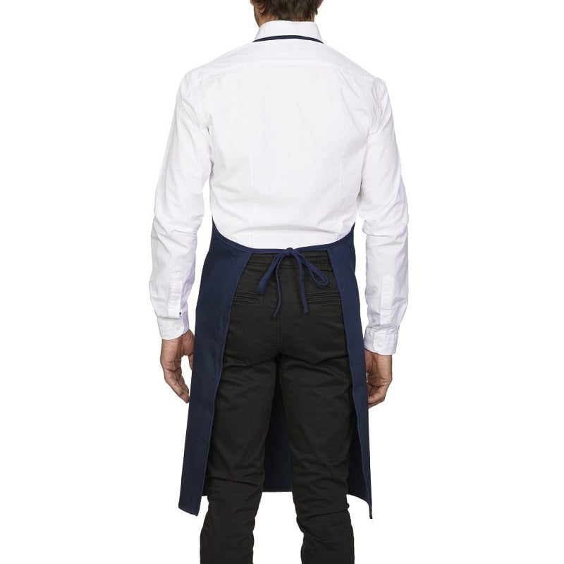 Tablier de cuisine avec bavette et poche bleu petrole Roll Drap