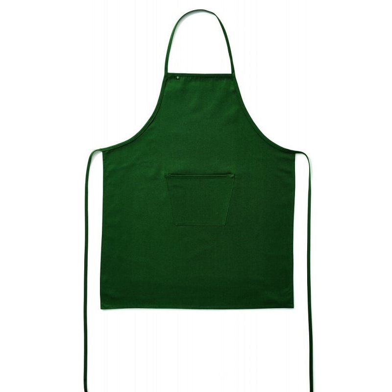 Tablier de cuisine avec bavette et poche vert Roll Drap