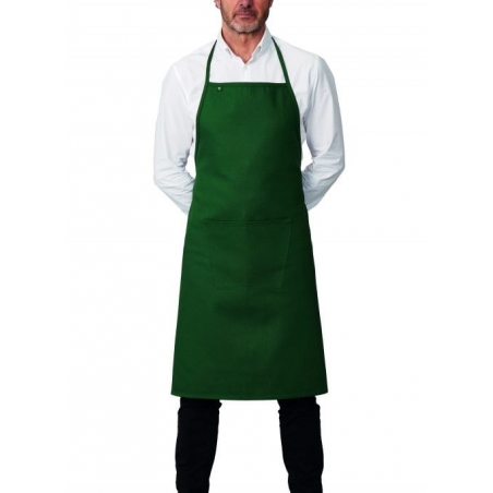 Tablier de cuisine avec bavette et poche vert Roll Drap Tablier de cuisine avec bavette et poche vert Roll Drap