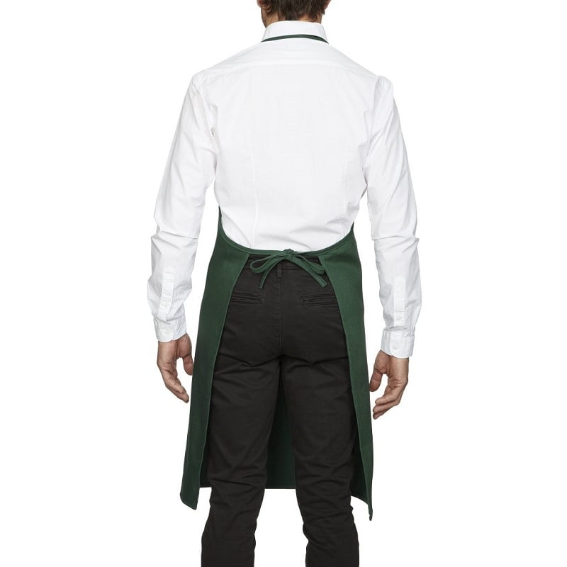 Tablier de cuisine avec bavette et poche vert Roll Drap