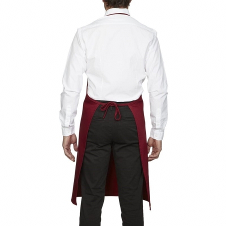 Tablier de cuisine avec bavette et poche bordeaux Roll Drap Tablier de cuisine avec bavette et poche bordeaux Roll Drap