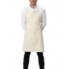 Tablier de cuisine avec bavette et poche ecru Roll Drap Tablier de cuisine avec bavette et poche ecru Roll Drap