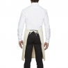 Tablier de cuisine avec bavette et poche ecru Roll Drap Tablier de cuisine avec bavette et poche ecru Roll Drap