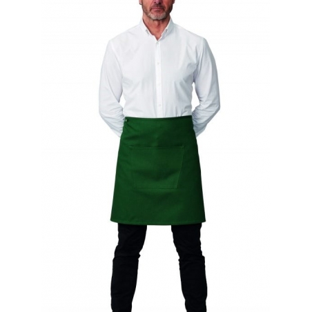 Tablier mi-long avec poche vert Roll Drap Tablier mi-long avec poche vert Roll Drap