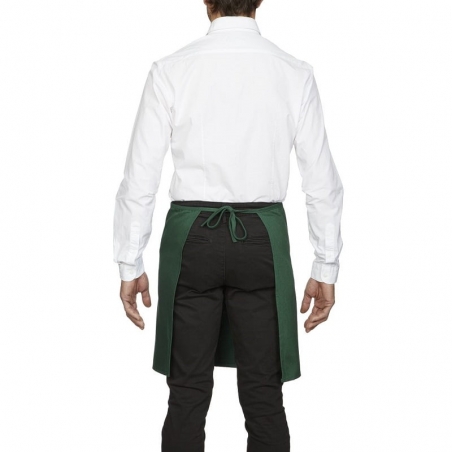 Tablier mi-long avec poche vert Roll Drap Tablier mi-long avec poche vert Roll Drap