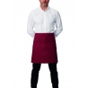 Tablier mi-long avec poche bordeaux Roll Drap Tablier mi-long avec poche bordeaux Roll Drap