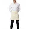 Tablier mi-long avec poche ecru Roll Drap Tablier mi-long avec poche ecru Roll Drap