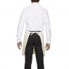 Tablier mi-long avec poche ecru Roll Drap Tablier mi-long avec poche ecru Roll Drap